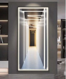3D Effect Black Frame Modern Classic Style With Lighting
